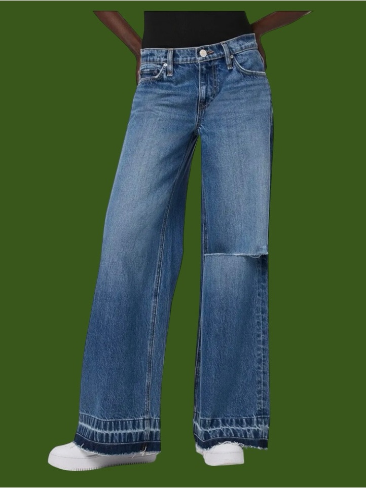 Nwt Hudson Freya Mid-Rise Skater Pant Legacy Wide Leg Jeans Size 31x32(34x32)